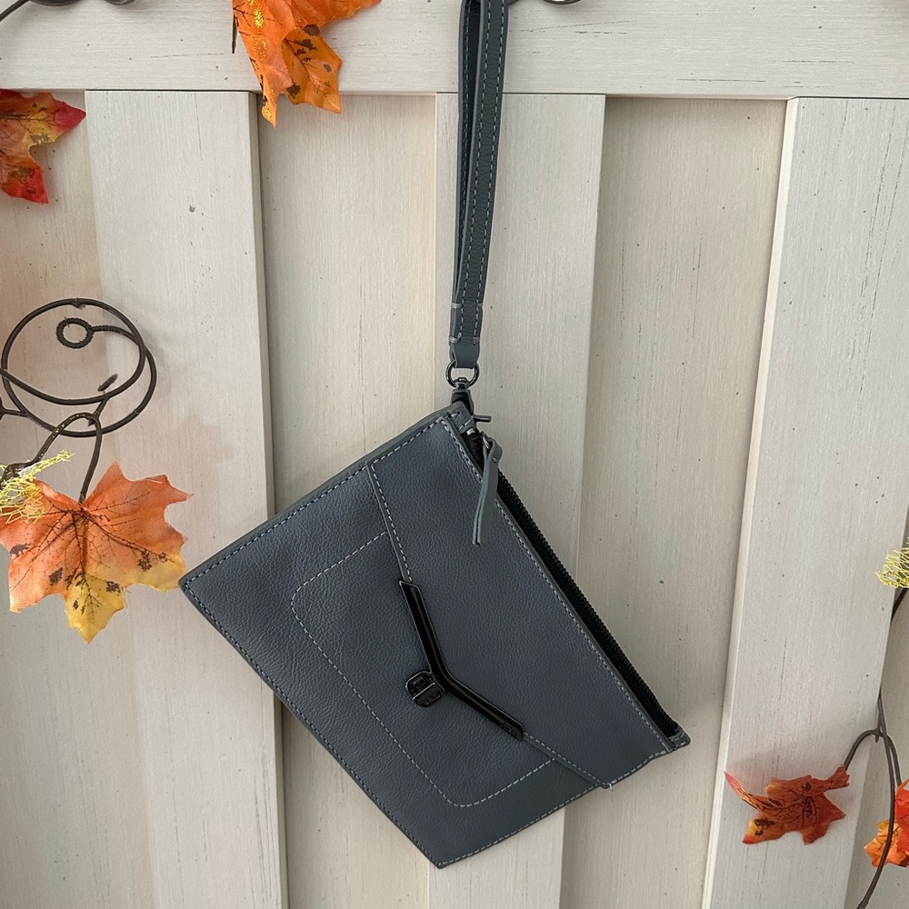 Botkier Charcoal Wristlet Clutch